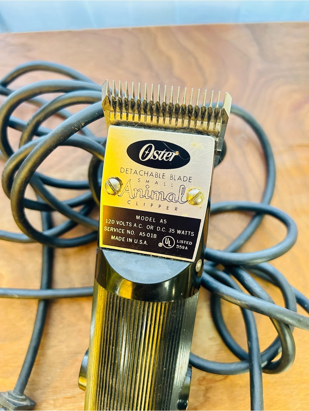 Oster Black and Silver Small Animal Detachable Blade Clipper